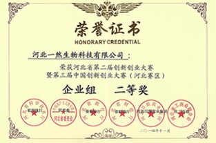 河北省創新創業大賽二等獎